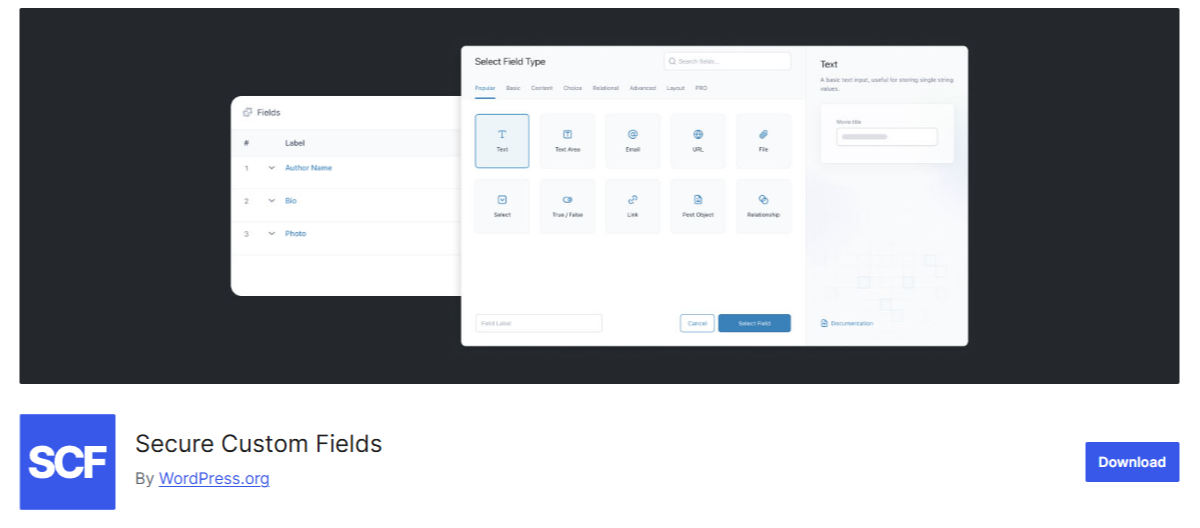 Secure Custom Fields