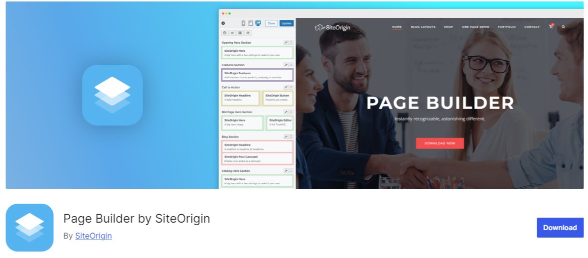 SiteOrigin Page Builder